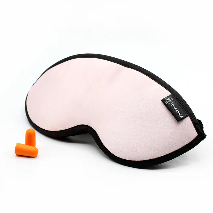 Dreamer Wide Band Eye Mask - Blush Pink