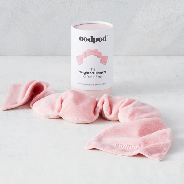 pink weighted eye mask nodpod