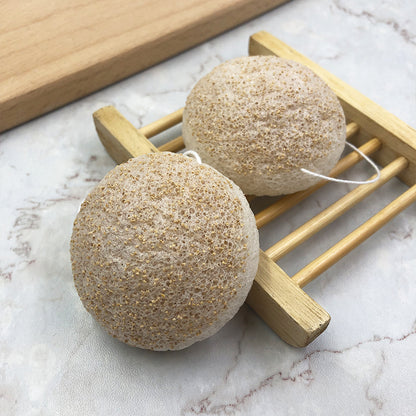 Natural Walnut Shell infused Konjac Sponge x 20